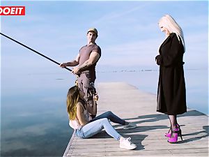 LETSDOEIT - blond Thot banged firm By the Beach